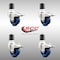 Service Caster 3 Inch 316SS Solid Poly Swivel 1-3/4 Inch Expanding Stem Caster Set Lock Brake SCC-SS316TTLEX20S314-SPUS-134-4 - alternate 3